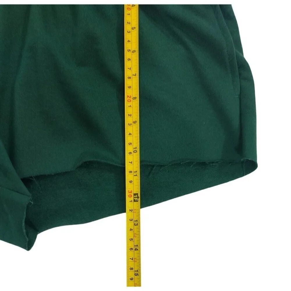 Wild Fable Green Elastic Waist Womens Shorts Size Large Cotton Blend.